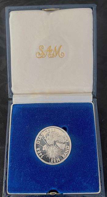 1988 South Africa One Rand, 500th Anniversary - Travels Bartolomeu Dias - Proof in SA Mint Box