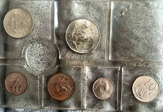 1968 English South Africa Uncirculated Mint Pack Set (Without silver R1)