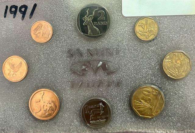 1991 SA Uncirculated Min Pack - Stunning coins
