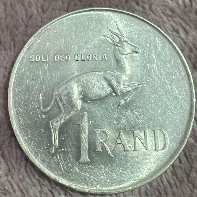 1966 South African R1 Afrikaans Silver