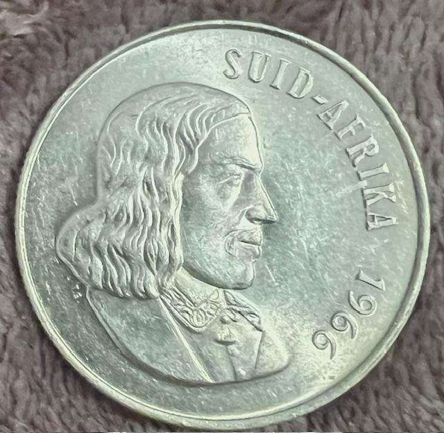 1966 South African R1 Afrikaans Silver