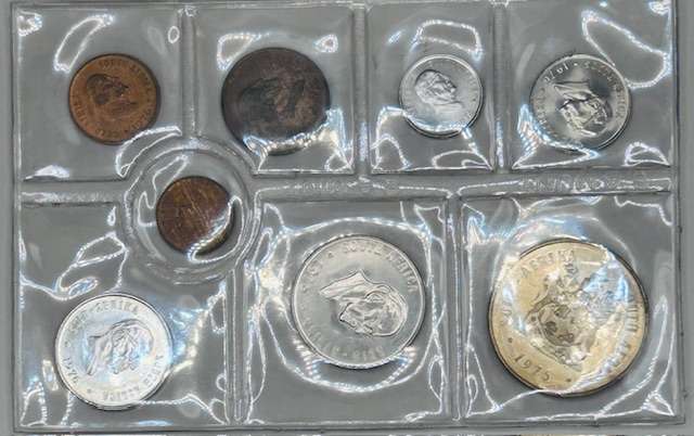 1976 UNCIRCULATED SET - SILVER R1 TO 1/2 CENT - SEALED FROM SA MINTS LOW MINTAGE 20 000
