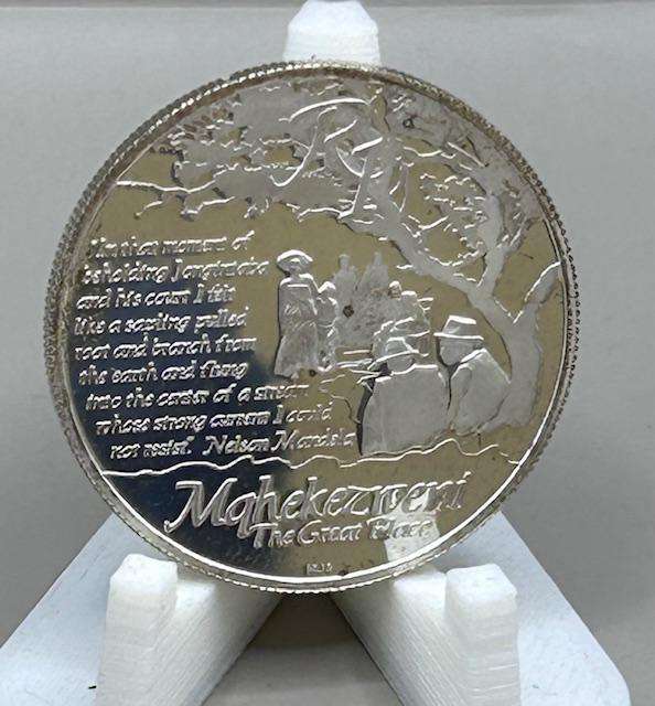 2013 Silver Proof R1 - Nelson Mandela - "THE GREAT PLACE" Life of a Legend Series
