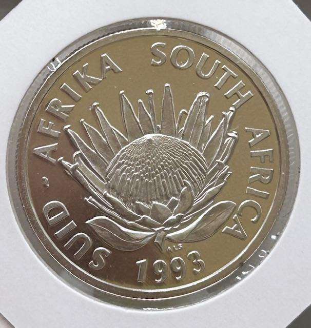 1993 SILVER UNCIRCULATED- BANKING - ONE RAND COIN SPOTLESS