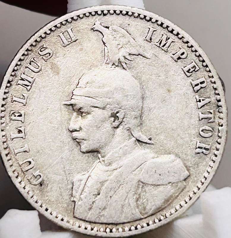 1910 1/2 RUPEE DEUTSCH OSTAFRIKA SILVER COIN