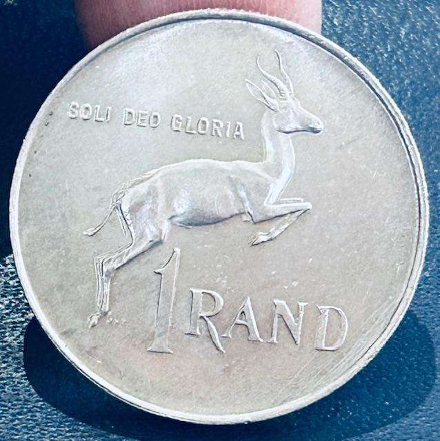 1966 ONE RAND ENGLISH LEGEND (80%) silver