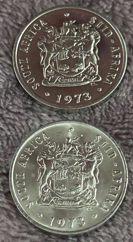 1973 PROOF AND UNCIRCULATED 10 cent COMBO