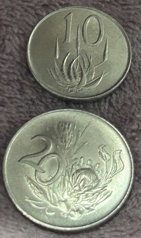 1967 UNCIRCULATED 10 and 20 cent (ENGLISH) COMBO COINS