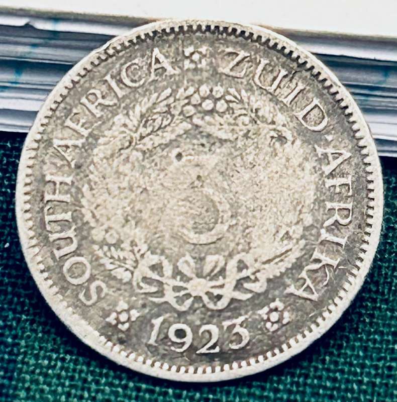 1923 UNION 3 PENCE LOW MINTAGE