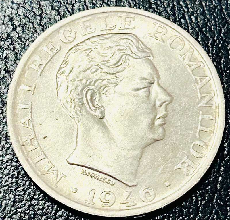  1946 SILVER ROMANIA 25000 LEI (SCARES ONLY ONE ON BOB)