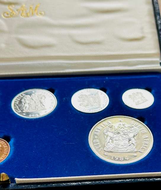 1984 South African Proof Double One Rand Set