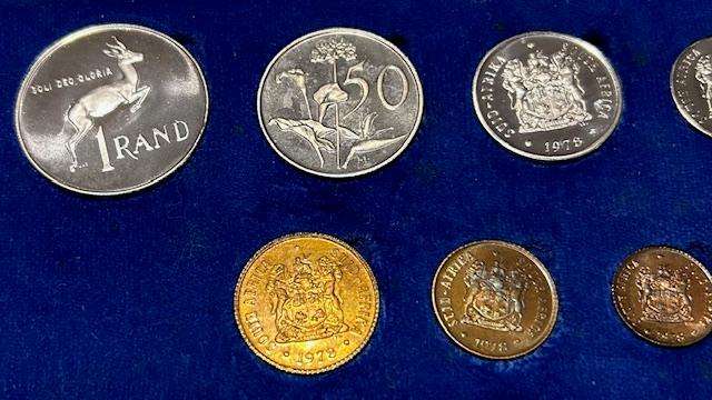 1979 SA Brilliant Proof Set spotless coins