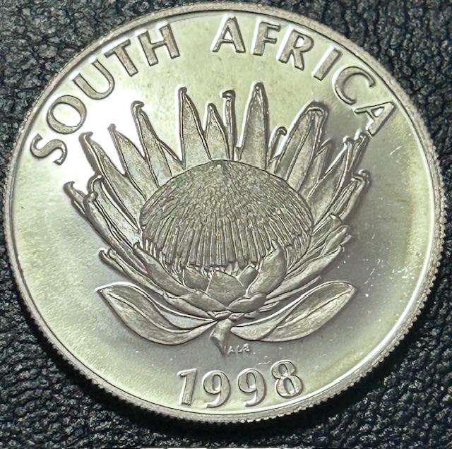 1998 SILVER RAND PROOF - PUZZLE / YEAR OF THE CHILD ORIGINAL BOX AND CERTIFICATE ULTRA CAMEO