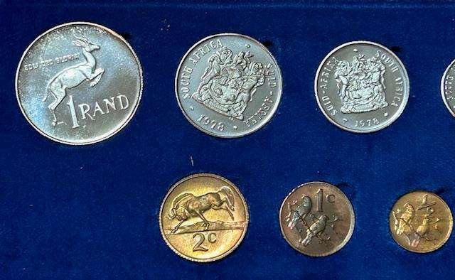 1978 SA Proof Set Original SA Mint box LOW!! Mintage only 5000 minted STUNNING SET