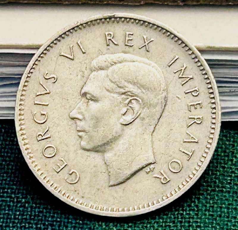 1947 UNION THREE PENCE IN MINT STATE FULL DETAIL COIN