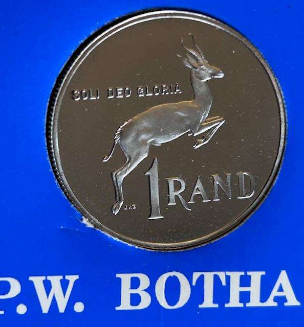 1990 Nickel Proof R1 PW Botha - Low Mintage 15000