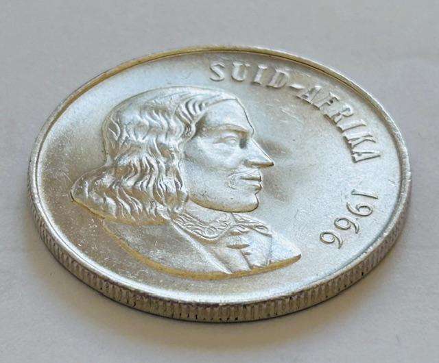 1966 South African R1 Afrikaans Silver