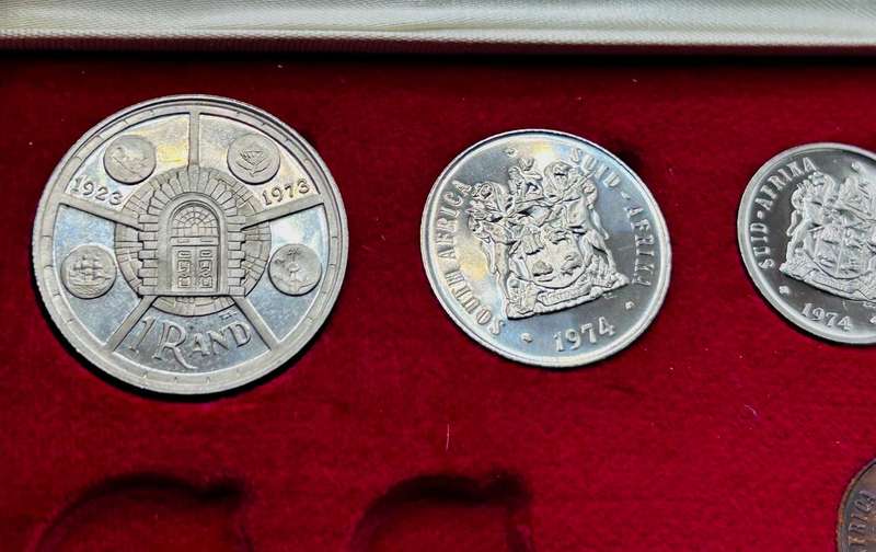 1974 LEGENDARY PROOF SET WITH HIGHLY COLLECTABLE ONE RAND ONLY 4000 MINTED