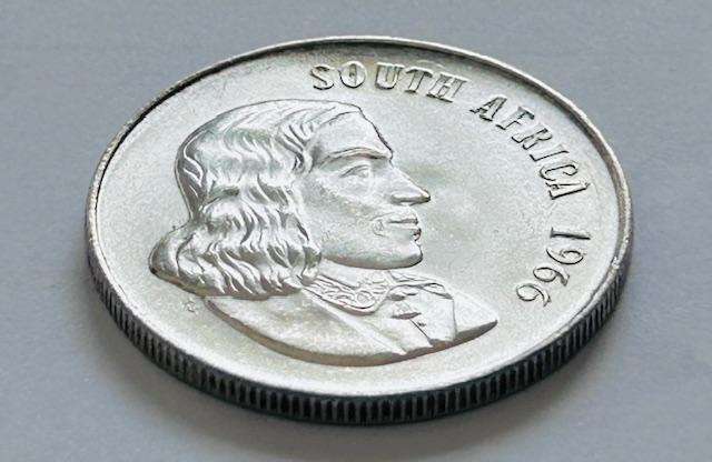 1966 South African R1 legend English UNC
