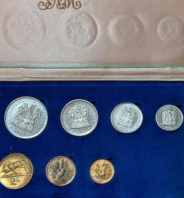 1978 SA Proof Set Original SA Mint box LOW!! Mintage only 5000 minted STUNNING SET