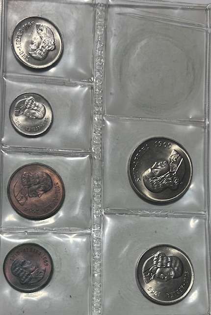 1969 English + Afrikaans South Africa (UNC) Mint Packs Set ( No Silver R1) **Mintage ONLY 20,000