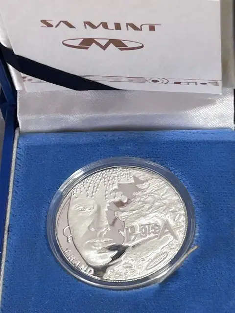 SA SILVER R1 PROOF 1997 WOMEN OF SOUTH AFRICA LOW MINTAGE 2 329 ULTRA CAMEO SPOTLESS COIN