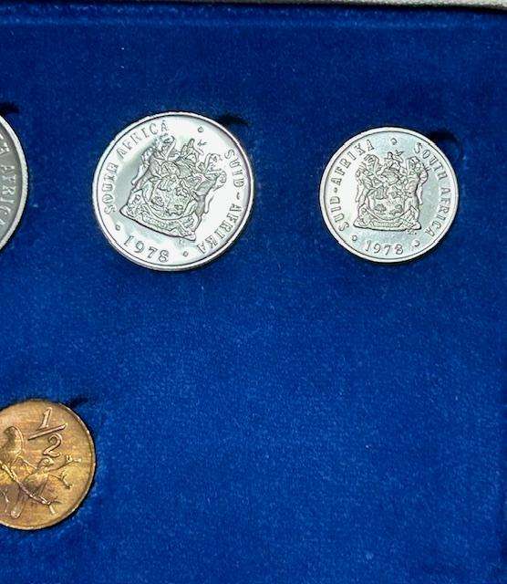 1978 SA Proof Set Original SA Mint box LOW!! Mintage only 5000 minted STUNNING SET