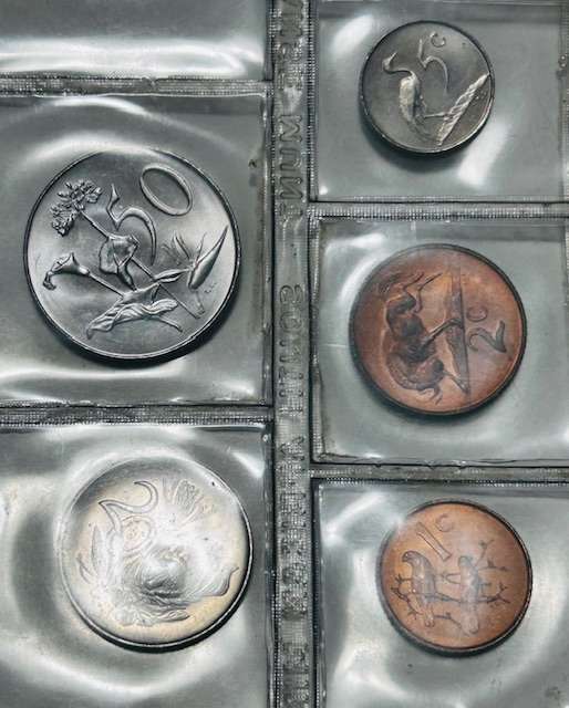 1968 English + Afrikaans South Africa (UNC) Mint Packs Set ( No Silver R1) **Mintage ONLY 20,000