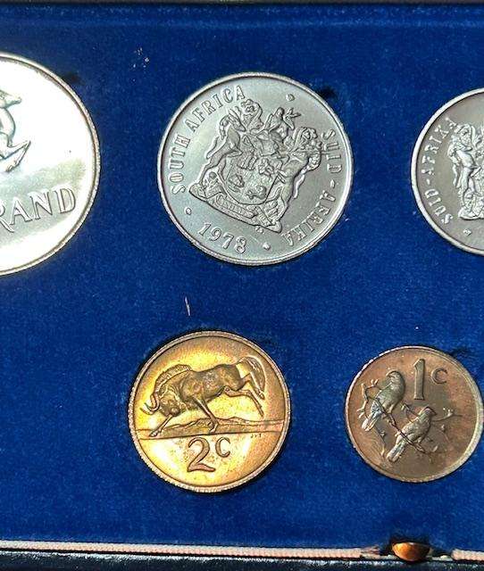 1978 SA Proof Set Original SA Mint box LOW!! Mintage only 5000 minted STUNNING SET