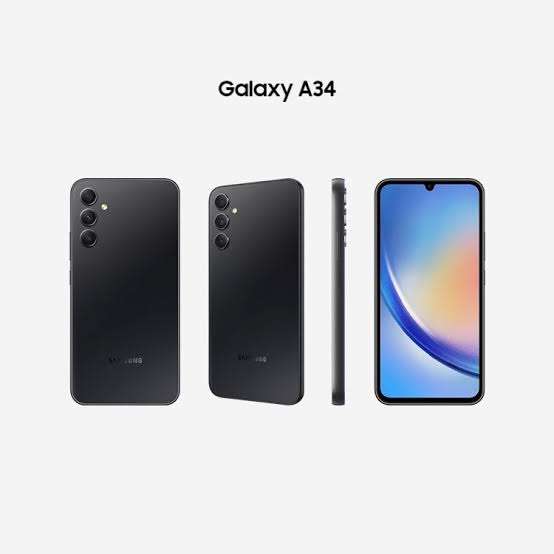 SMARTPHONE SAMSUNG A34 5G, 128G/6G,25W FAST CHARGING, IN-DISPLAY FINGERPRINT, TRIPLE 48MP CAMER
