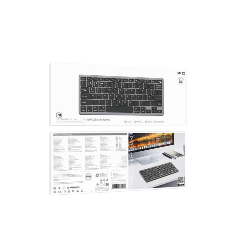 Hoco Dual-Mode Premium Wireless Keyboard - Black