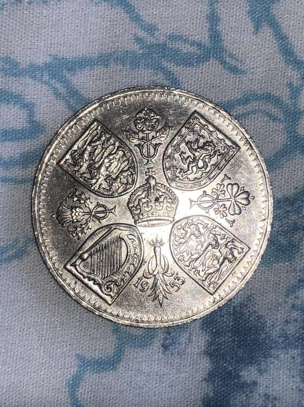 1953 Coronation Crown - Queen Elizabeth II - Five Shillings