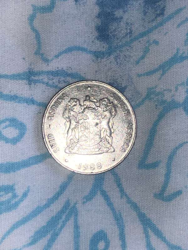 Extremely Rare 1988 South African 1 Rand Silver Proof Coin - Soli Deo Gloria