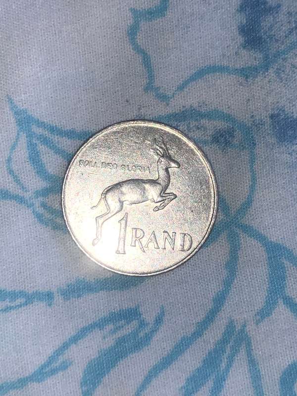 Extremely Rare 1988 South African 1 Rand Silver Proof Coin - Soli Deo Gloria