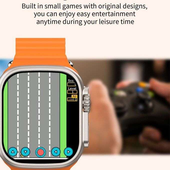 i20 Ultra Max Suit 10 in 1 Bluetooth Calling Smartwatch+Earpods-Amoled,Multiple Sports Modes etc