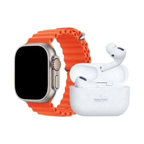 i20 Ultra Max Suit 10 in 1 Bluetooth Calling Smartwatch+Earpods-Amoled,Multiple Sports Modes etc