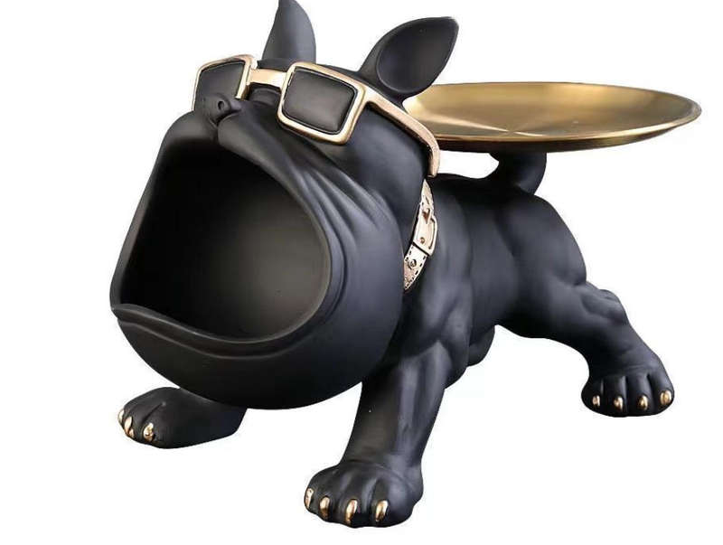Bulldog Key Decoration Porch Shoe Cabinet Storage Box