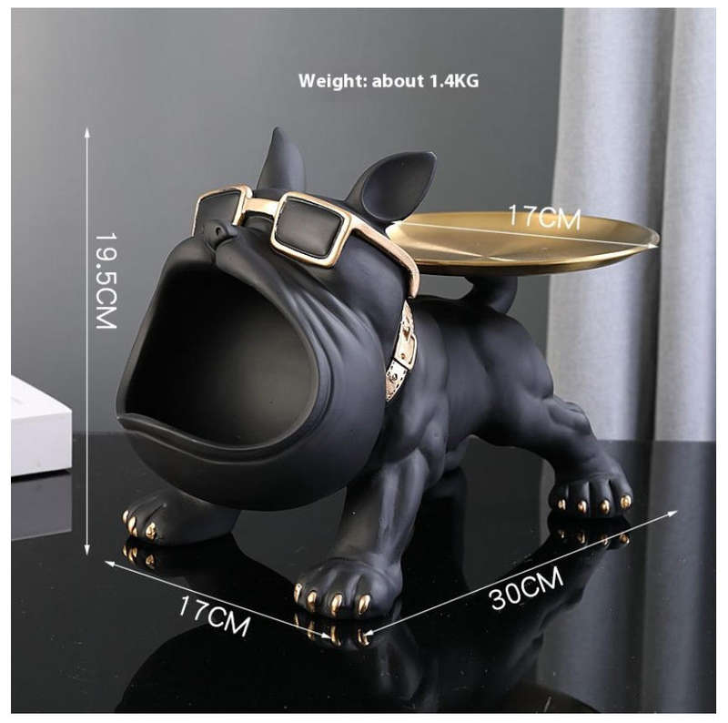 Bulldog Key Decoration Porch Shoe Cabinet Storage Box