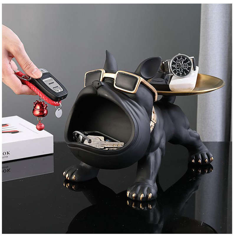 Bulldog Key Decoration Porch Shoe Cabinet Storage Box