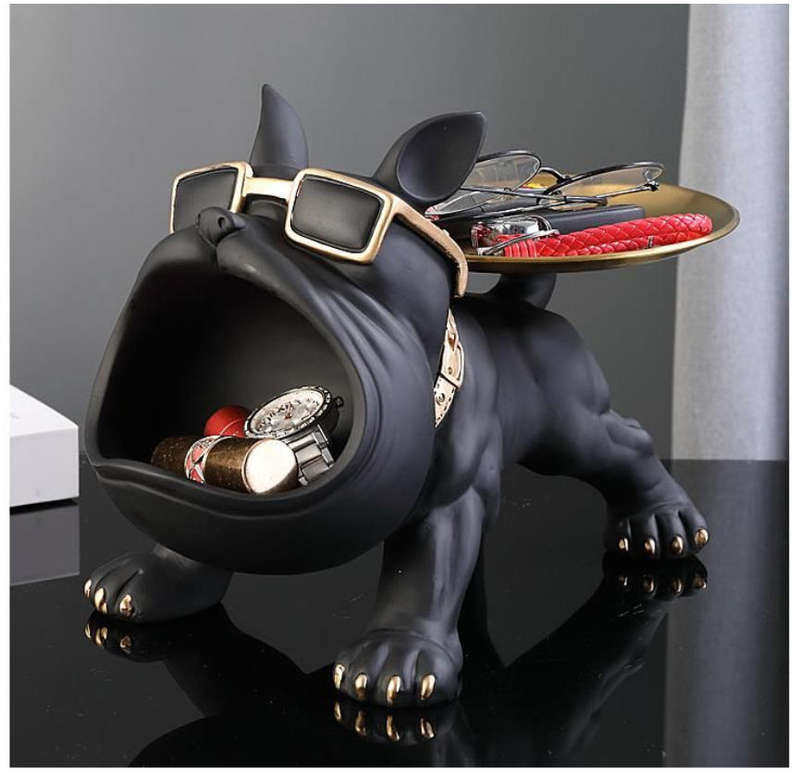 Bulldog Key Decoration Porch Shoe Cabinet Storage Box