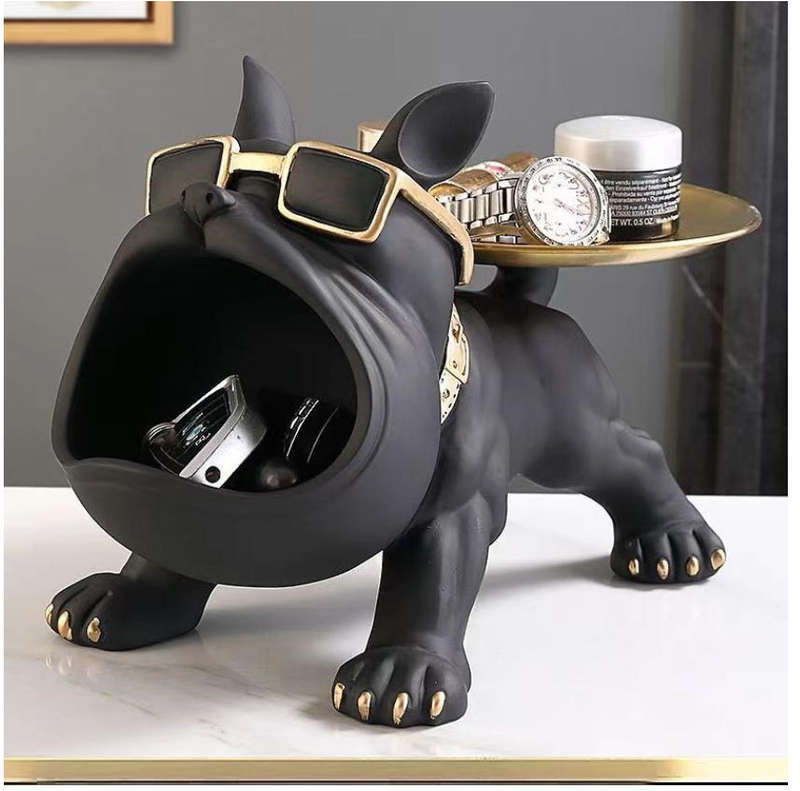 Bulldog Key Decoration Porch Shoe Cabinet Storage Box