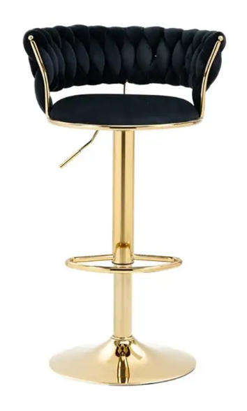 HURRIAJ Velvet Swivel Luxury Bar Stools  Elegant Comfort Meets Modern Style PACK OF 2