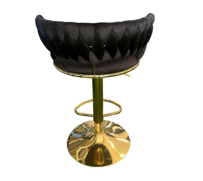 HURRIAJ Velvet Swivel Luxury Bar Stools  Elegant Comfort Meets Modern Style PACK OF 2