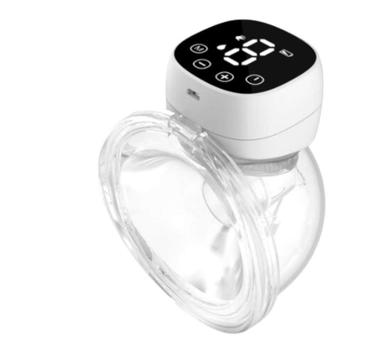 hurraij Wearable LCD Automatic Handsfree Electric Breast Pump - White