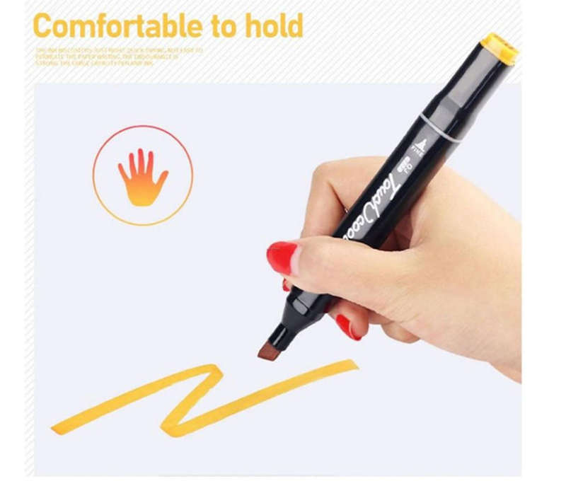 Hurriaj 80 Pcs Touch-5 Alcohol Graphic Pen Sketch Graphic bag Art Twin Marker Pen