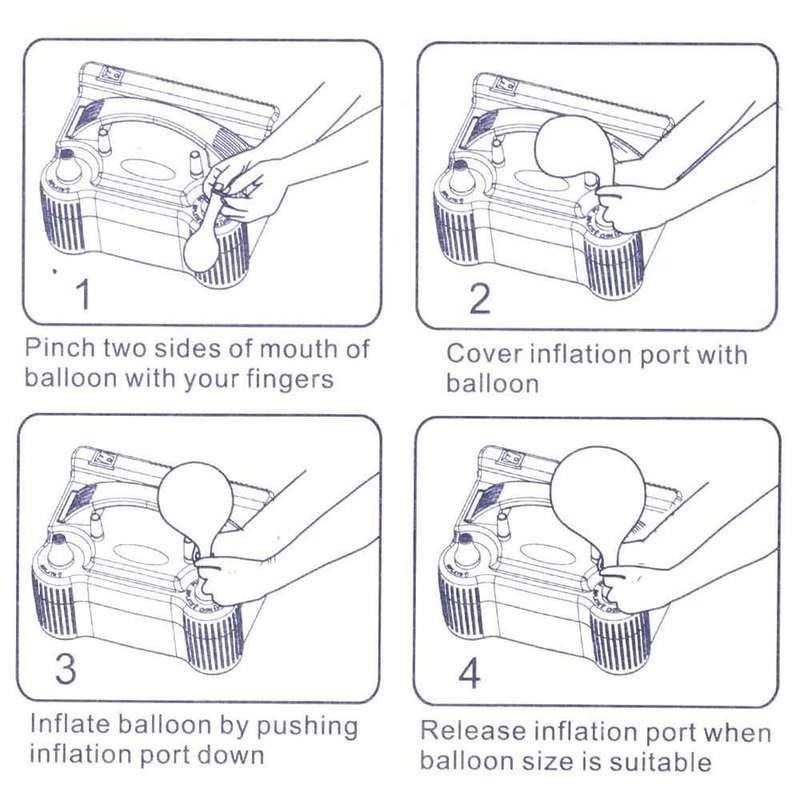 HURRIAJ Electric Balloon Pump Inflator