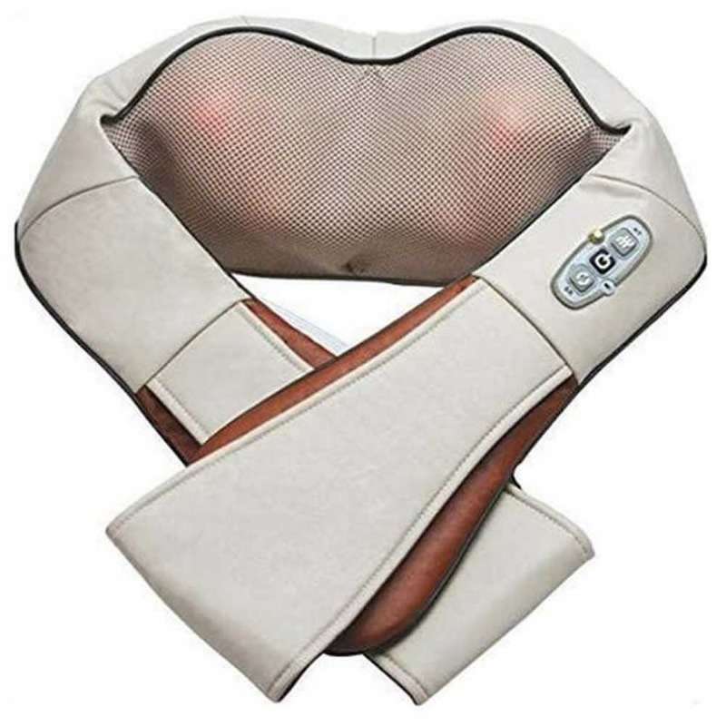 Hurriaj 4D Neck Back Shoulder Massager with Heat Deep Kneading Massage Pillow