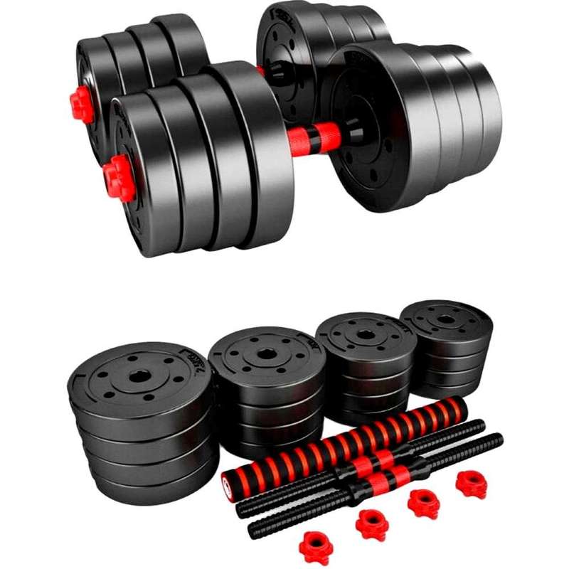 40Kg Barbell and Dumbbells Weight Set