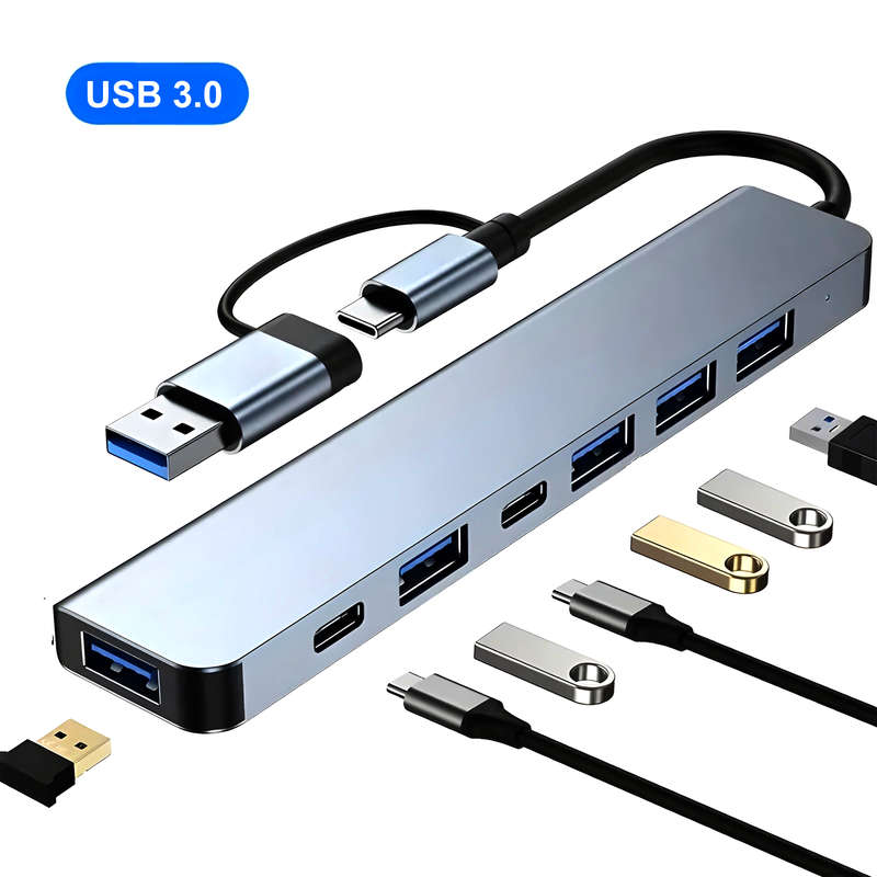 7-in-1 USB C Hub, Docking Station for MacBook Pro/Air