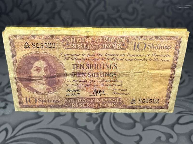 10 Shillings Banknote  South Africa